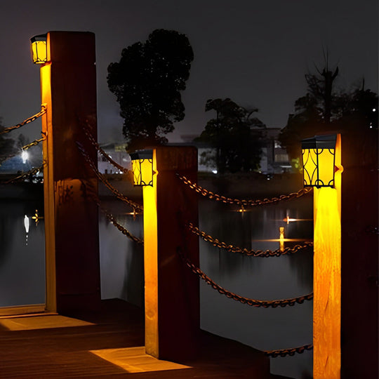 Solar LED RGB Motion Sensor Outdoor Waterproof Wall Lights