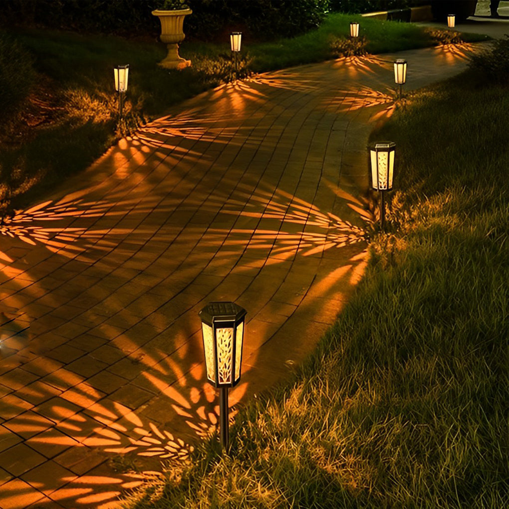 Intelligent LED Solar Stake Light Color Changing Waterproof Outdoor Ambience Enhancer