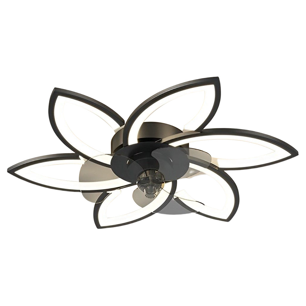 Flower Smart Stepless Dimming LED Modern Ceiling Fan Light