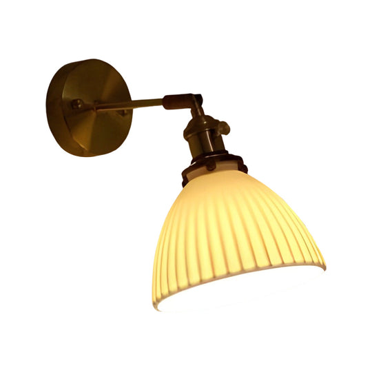 Creative Ceramic Copper LED 12W Nordic Pendant Light or Plug-in Wall Lamp