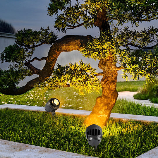 Round Adjustable LED Outdoor Spotlights – Waterproof