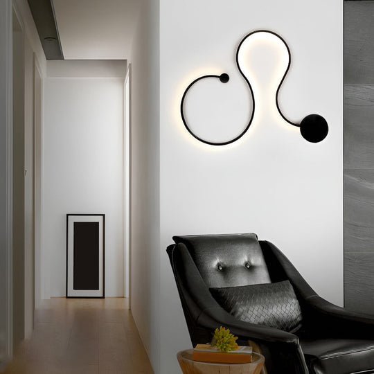 Battery Operated Round LED Hanging Metal Wall Clock