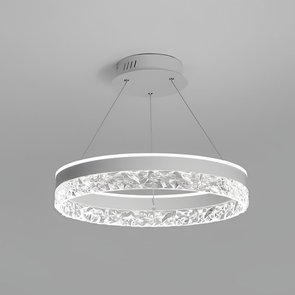 Circular Ring Three-step Dimming LED Modern Chandelier Island Light