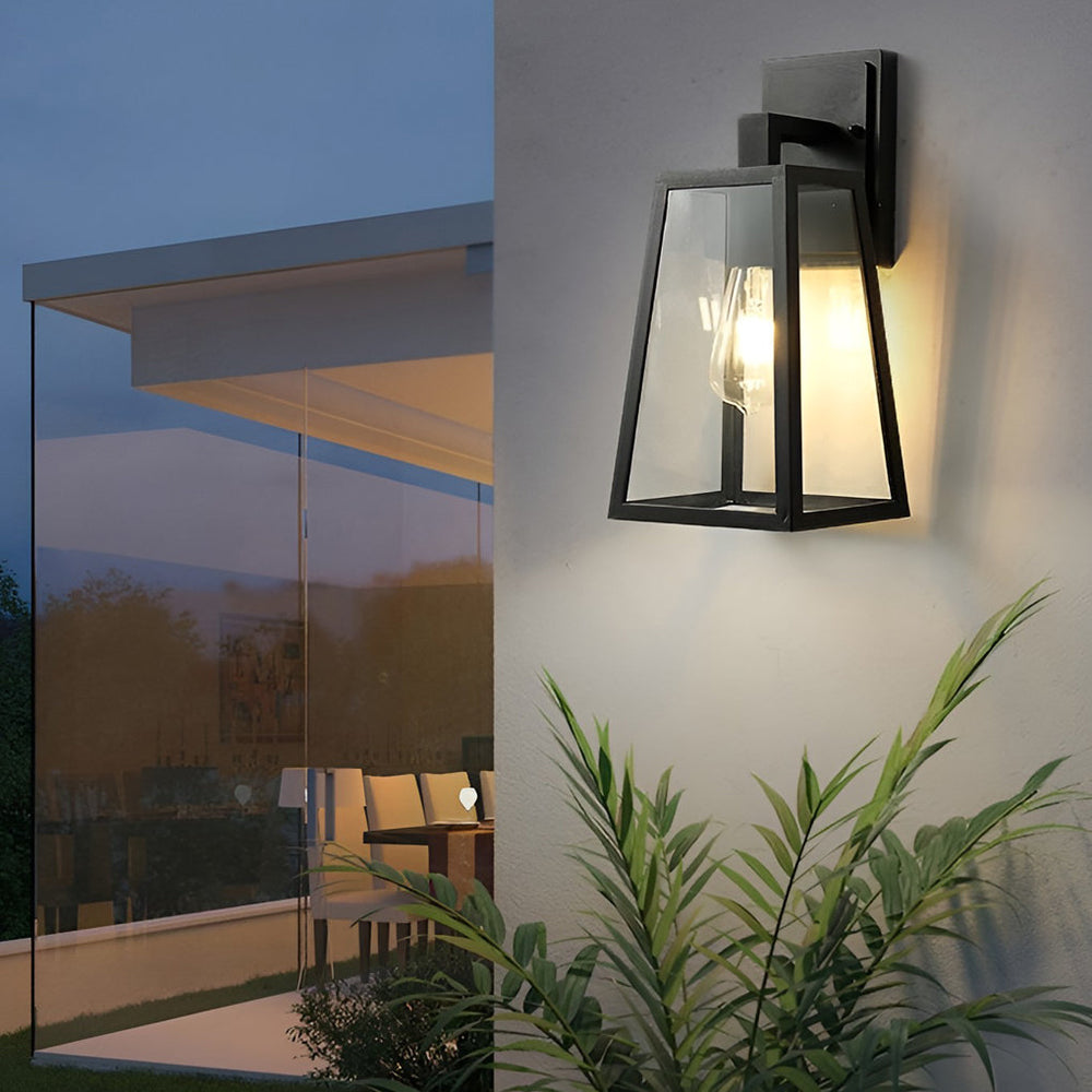 Trapezoidal Vintage LED Outdoor Wall Sconce Waterproof Light