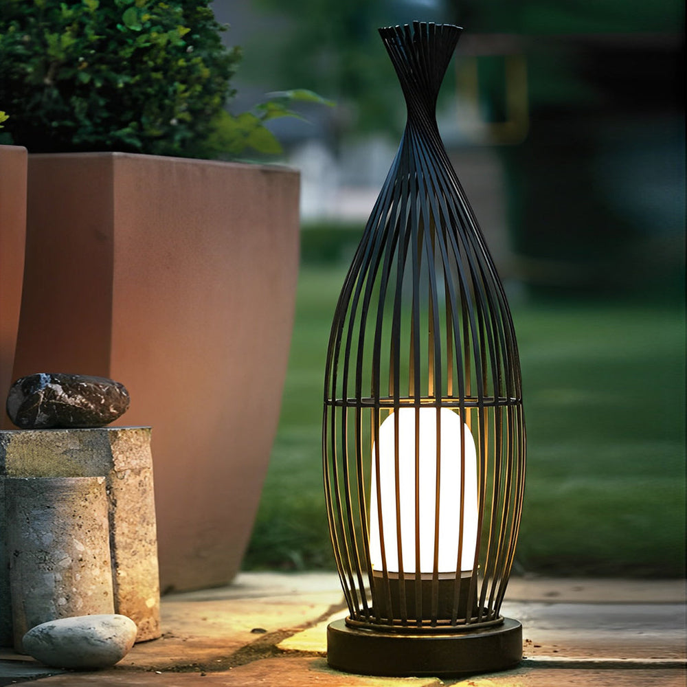 Industrial Caged LED Outdoor Floor Lamp Waterproof