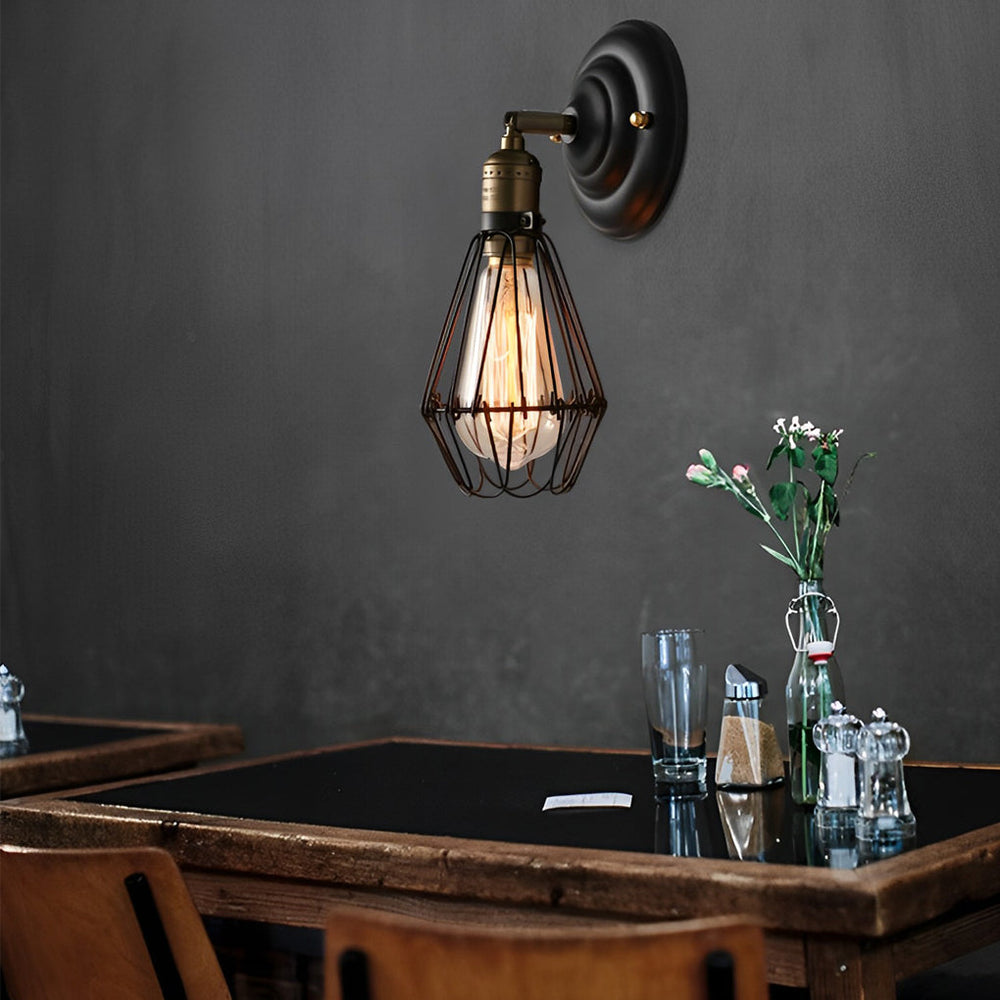 Adjustable Retro Industrial Iron Wall Lamp