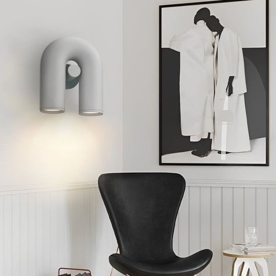 Rotatable U-Shaped Water Pipe LED Nordic Wall Lamp