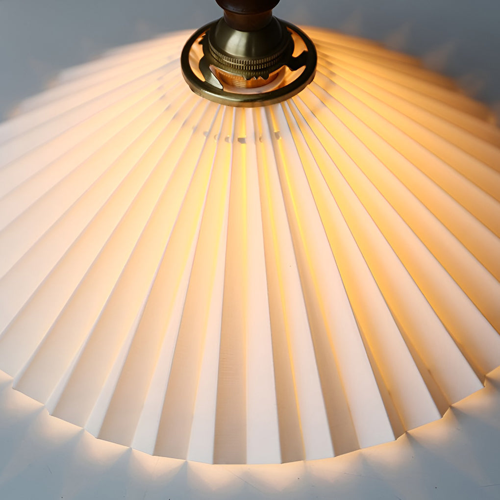 Classic Pleated Nordic LED Pendant and Wall Lamp