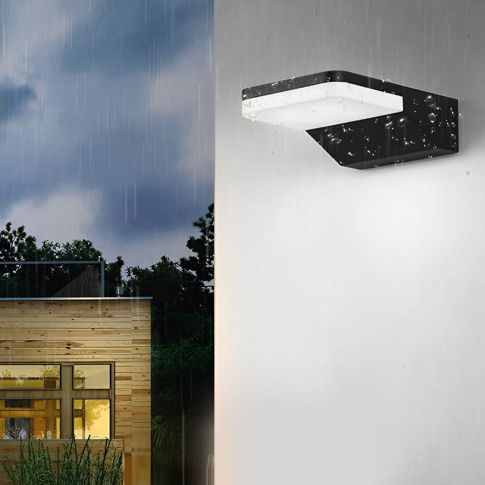 Rectangular Creative LED Waterproof Black Modern Outdoor Wall Sconce