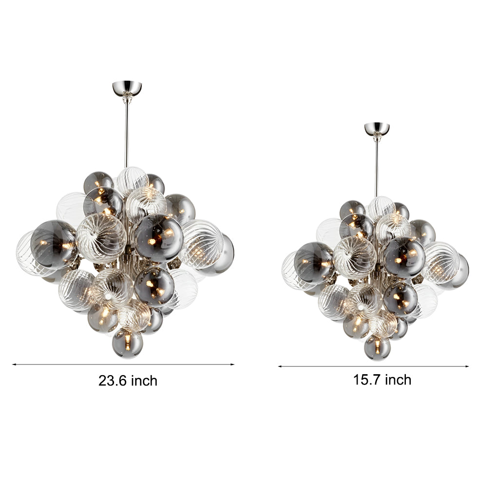 Glass Bubbles Ball Designer Post-Modern LED Chandelier