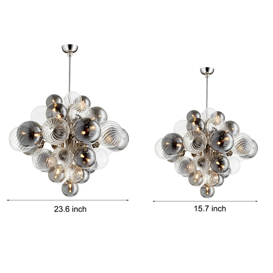 Glass Bubbles Ball Designer Post-Modern LED Chandelier