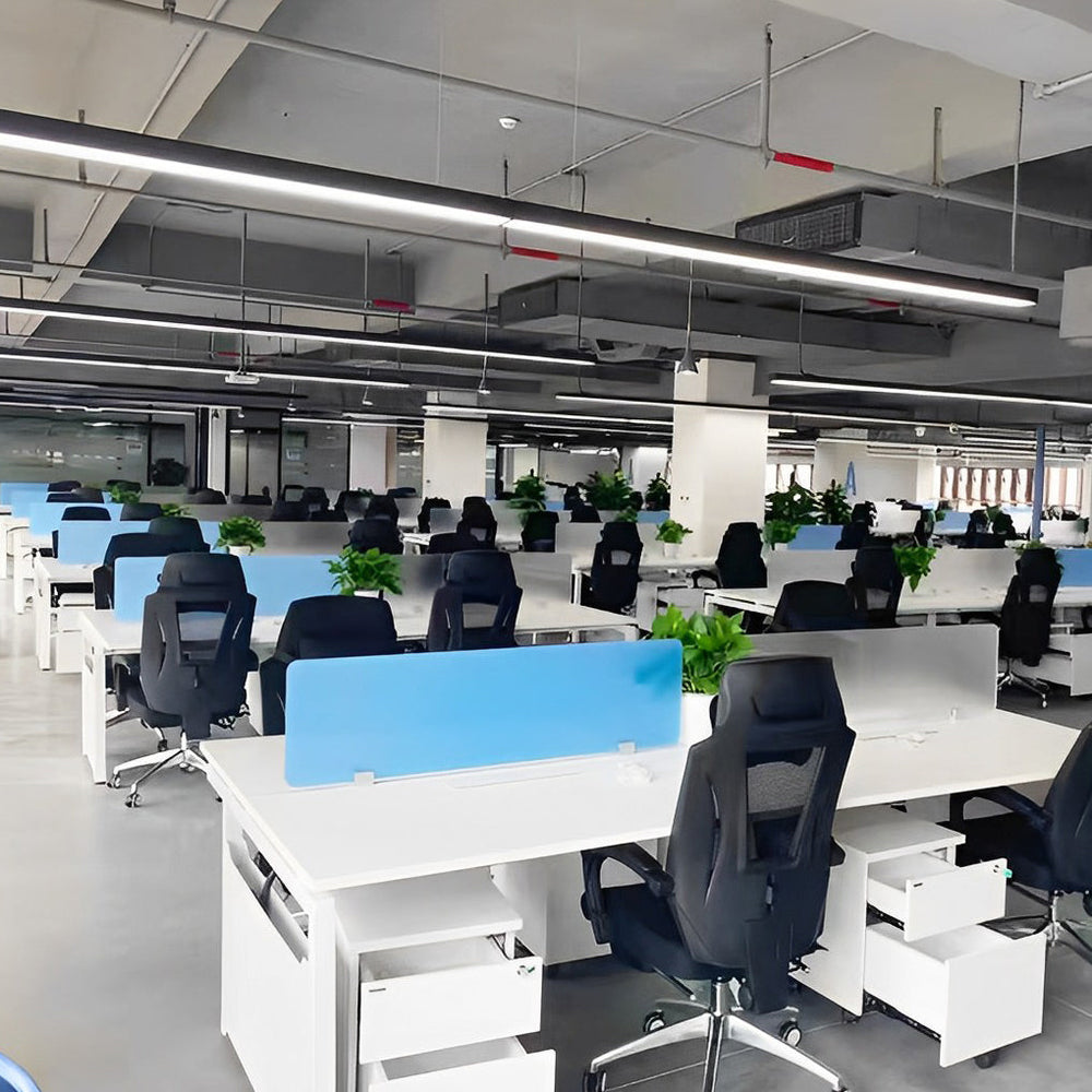 6 Pcs – 47" Rectangle Aluminum Long Linear LED Modern Office Pendant Lights