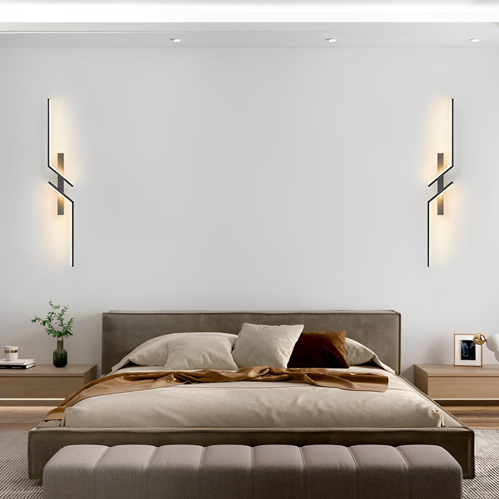Irregular Symmetrical L-Shape LED Minimalist Wall Lamp