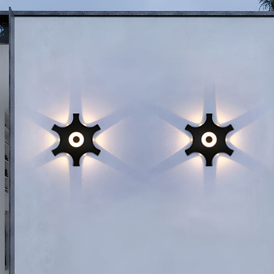 Flower Shaped LED Waterproof Nordic Wall Sconce