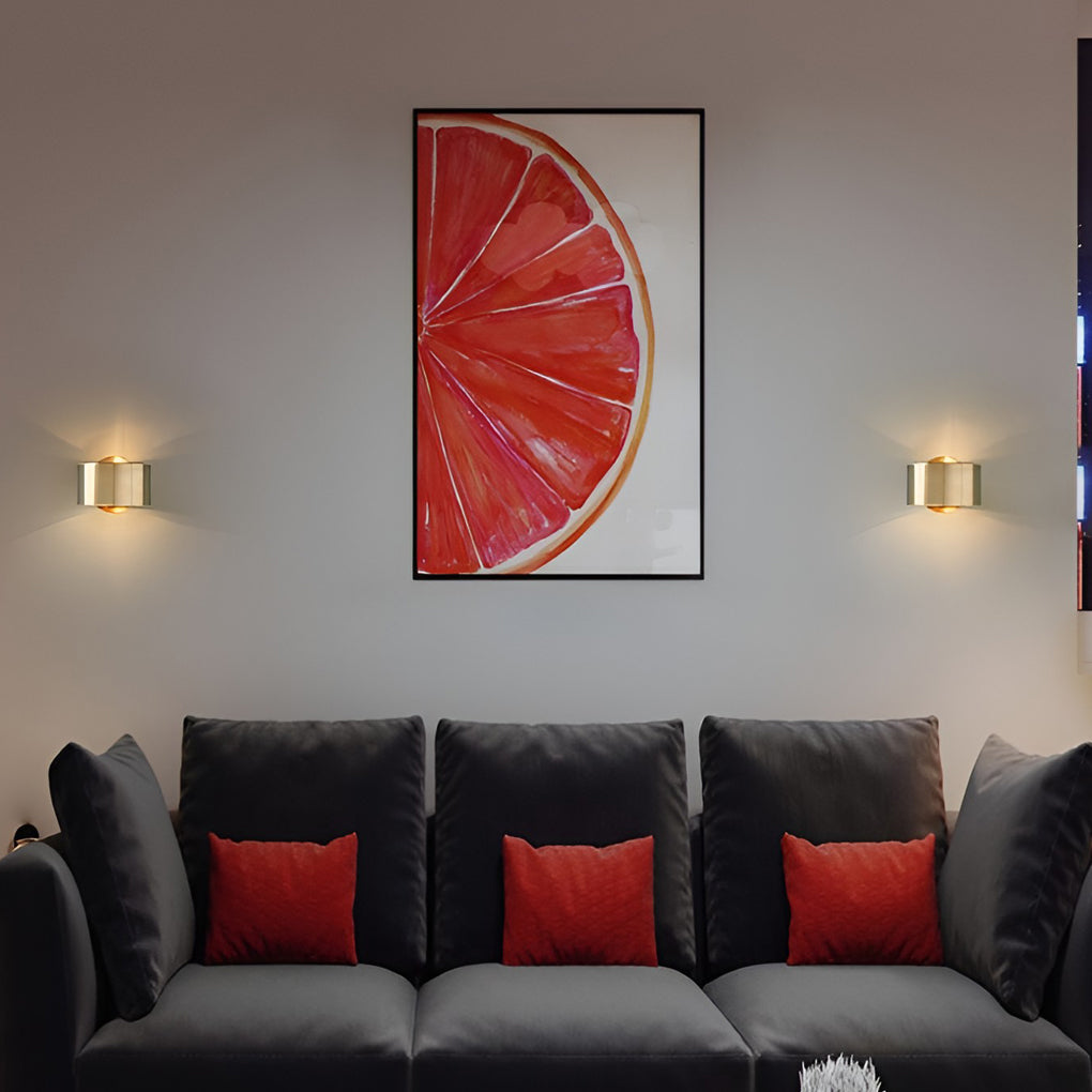 Circular Up and Down Lights Gold Nordic Wall Sconce