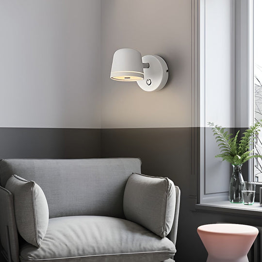 Adjustable Round Stepless Dimming LED Nordic Wall Lamp