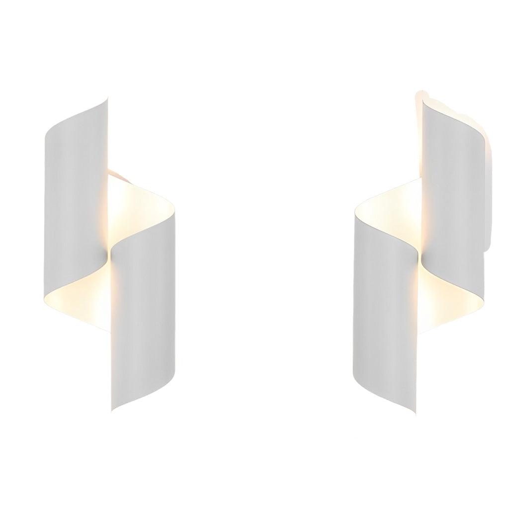 2pcs Symmetrical Up and Down Modern Wall Lamp