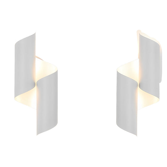 2pcs Symmetrical Up and Down Modern Wall Lamp