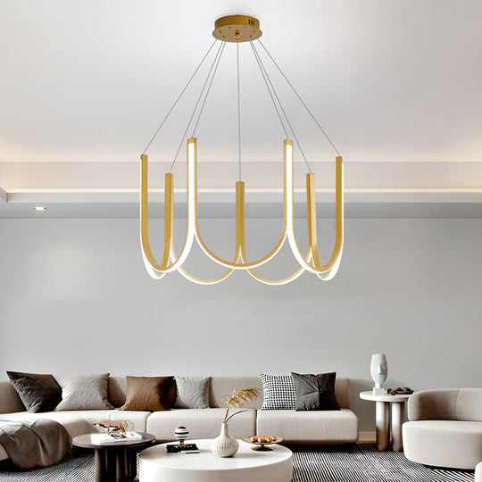 Minimalist 3-Step Dimming LED Nordic Chandelier Hanging Ceiling Lamp