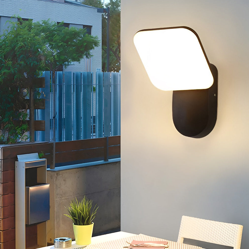 Square LED 12W Outdoor Waterproof Wall Sconce