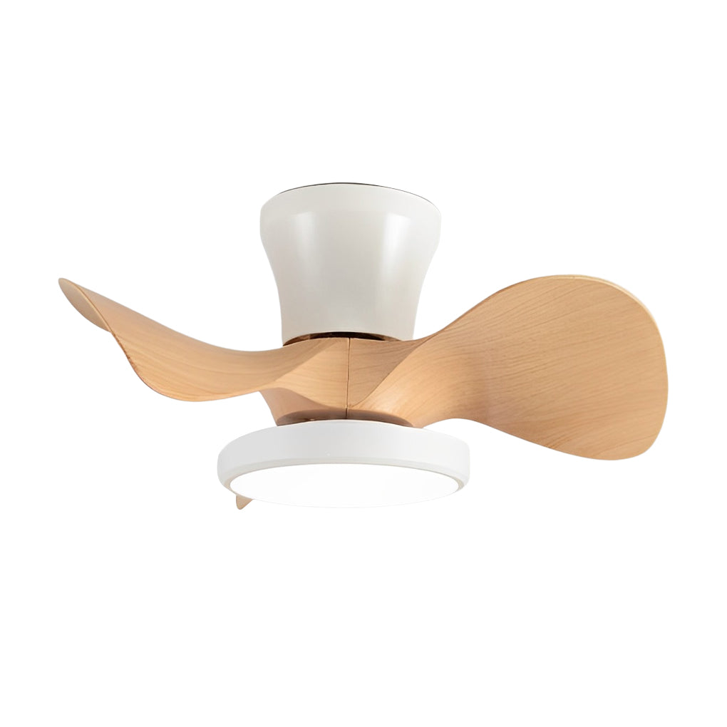 3-Blade Mute LED Dimmable Nordic Ceiling Fan with Remote