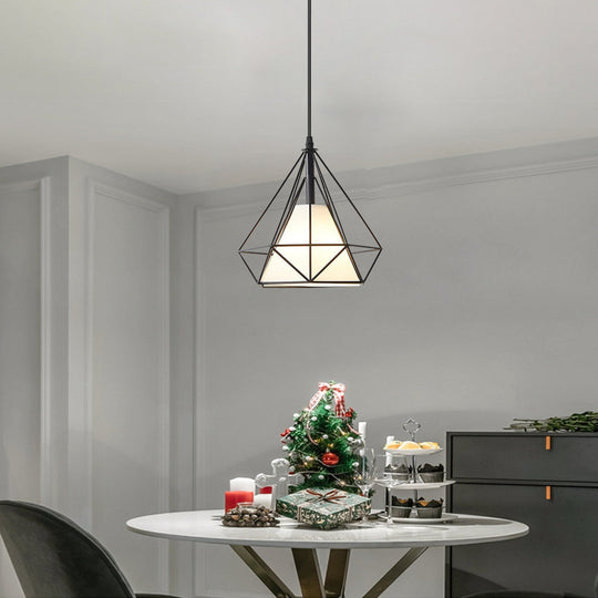 Geometric Metal LED Country Pendant Light