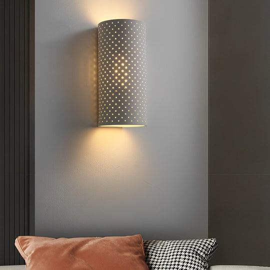 Minimalist Cylindrical Gypsum Waterproof LED Wall Lamp