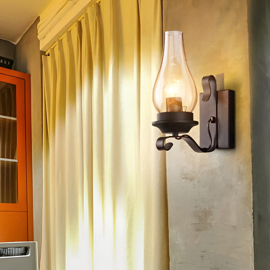 Retro Glass E27 Industrial Wall Lamp – Wall Sconce Lighting