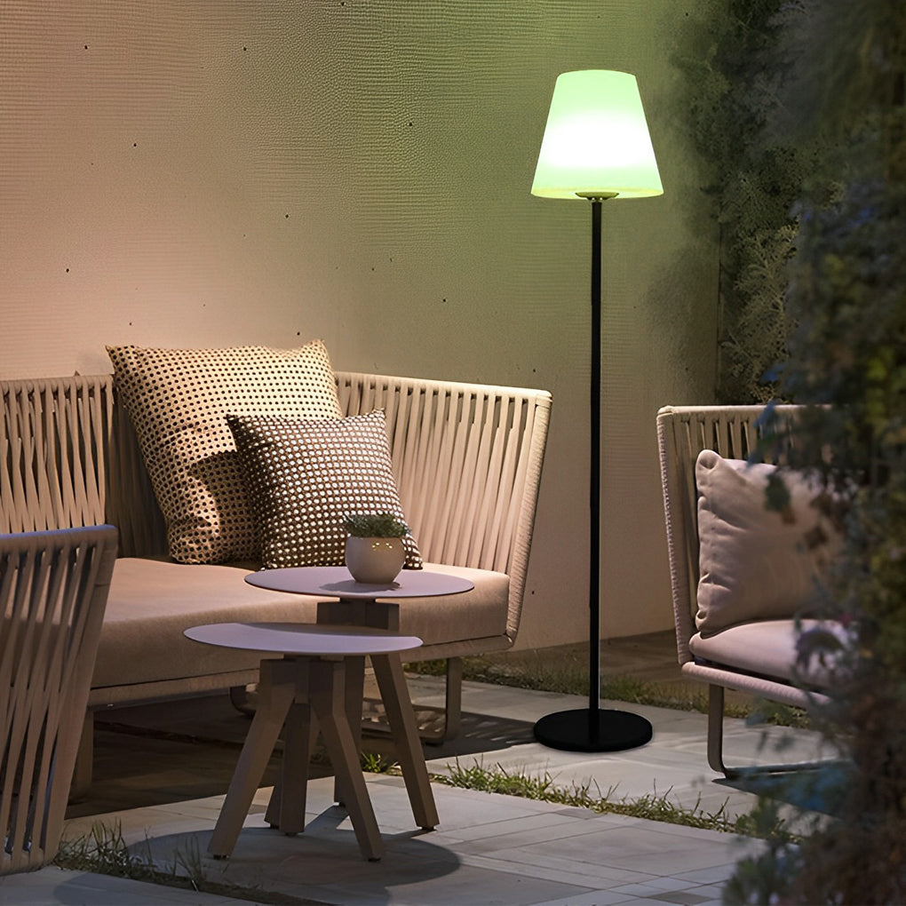 60 Inch Modern App Control Outdoor LED Solar Floor Lamp