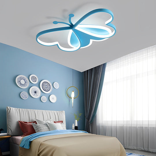 Creative Butterflies Shaped LED Modern Flush Mount Ceiling Light