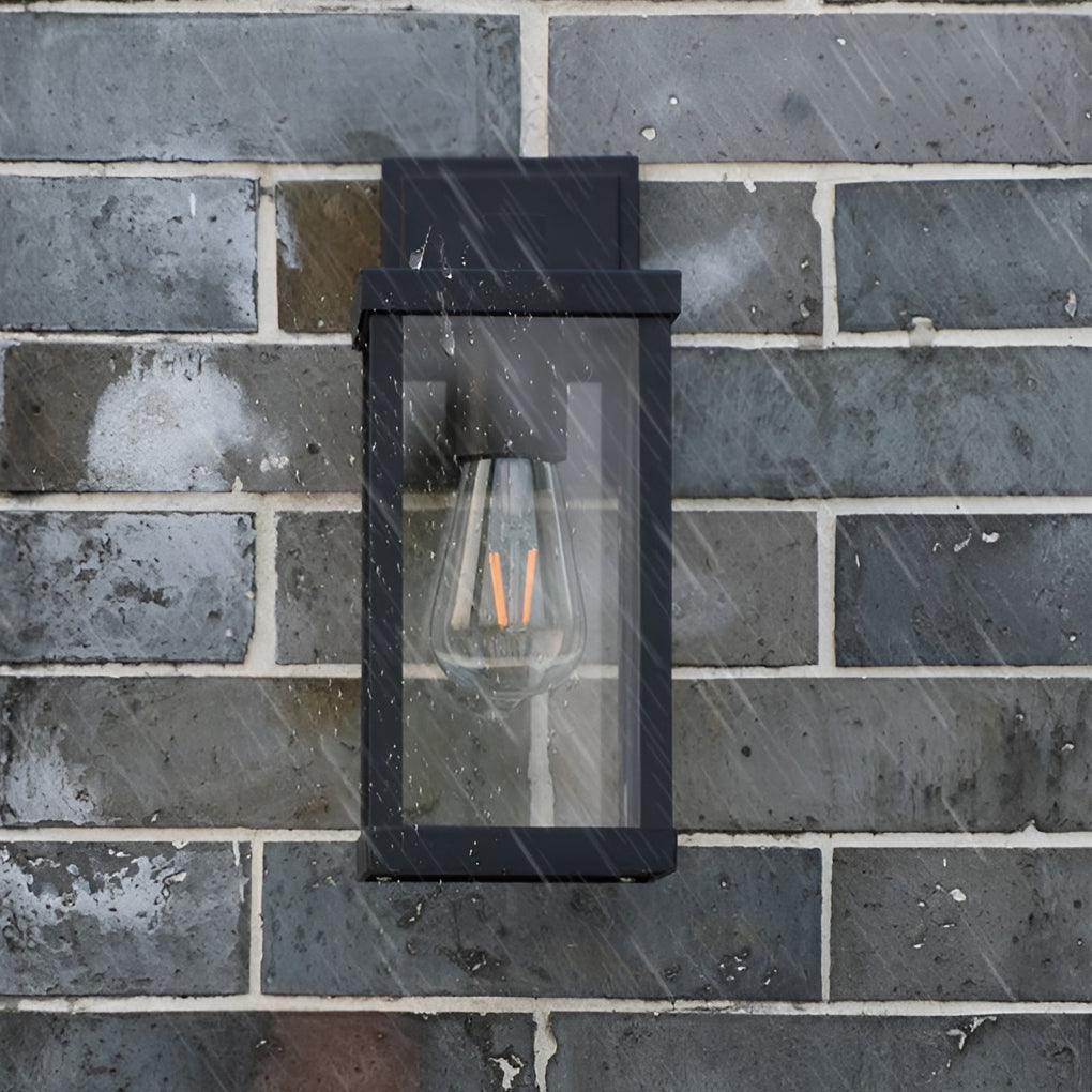 Rectangular Glass LED Outdoor Waterproof Wall Lamp