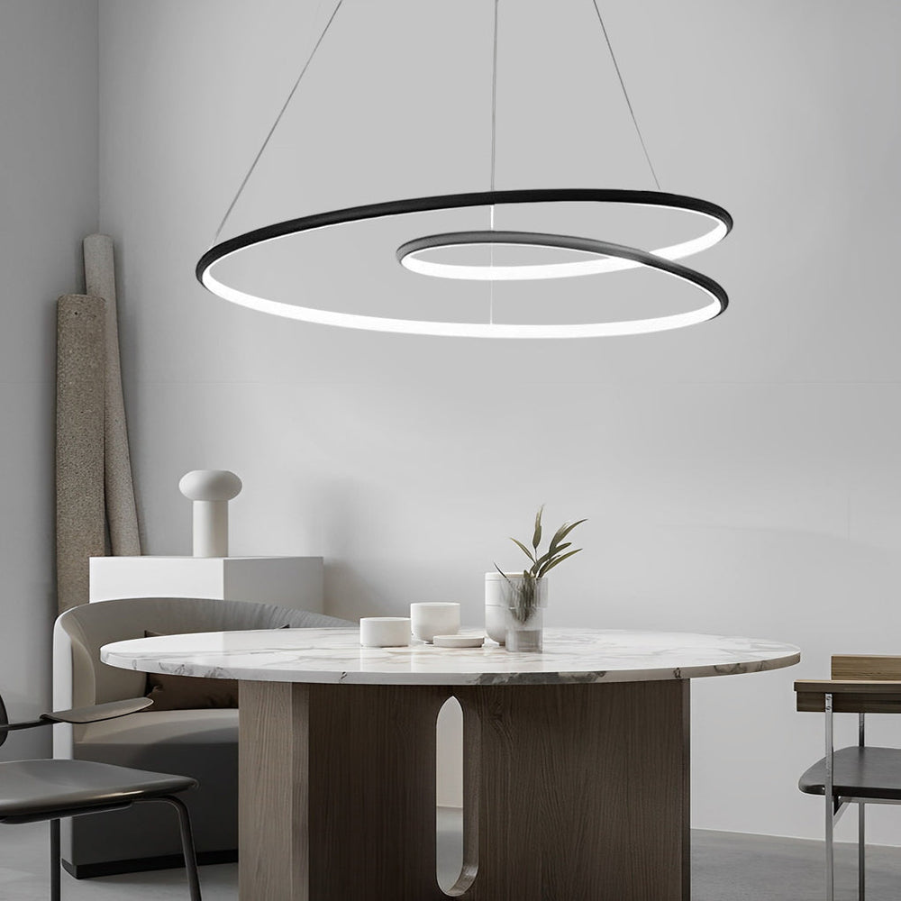 Creative Circles Stepless Dimming LED Nordic Chandelier Pendant Light