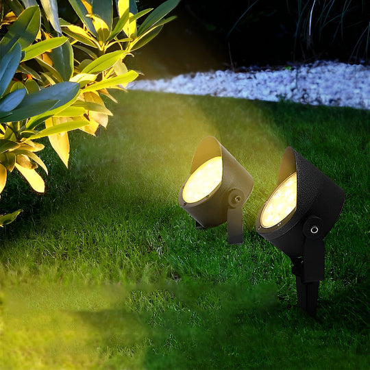 Adjustable Waterproof LED Anti slip Black Modern Outdoor Spotlights