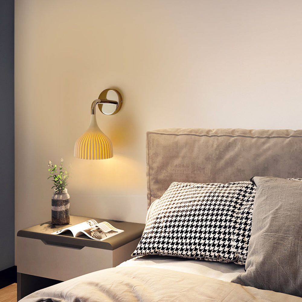 Creative Pleated Lampshade Iron Modern Wall Lamp