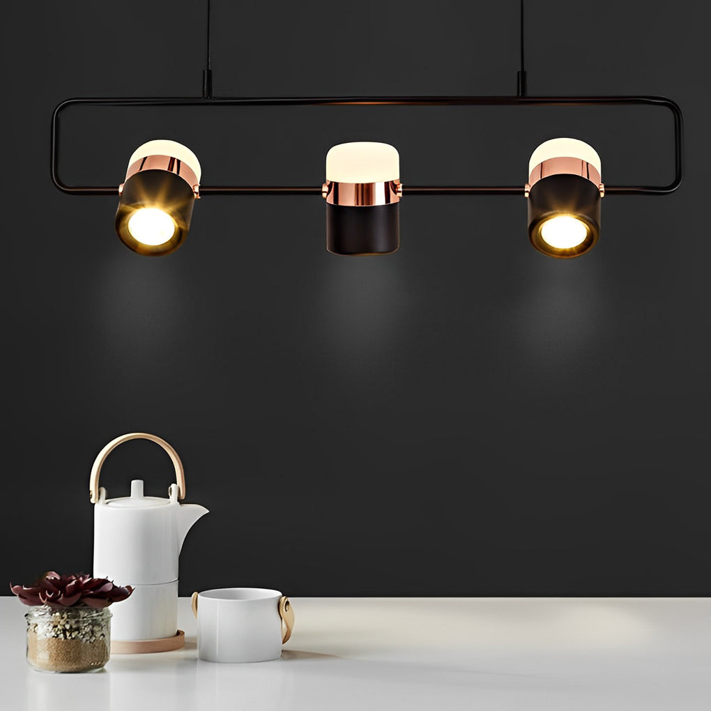 Rotatable Creative Electroplated Metal LED Nordic Chandelier Pendant Light