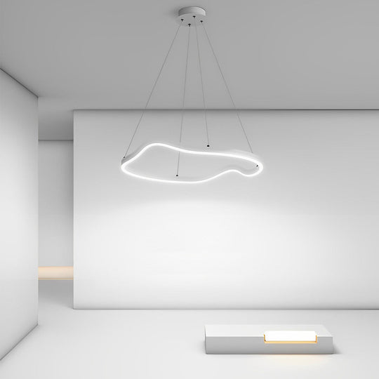 Irregular Ring LED Three Step Dimming Minimalist Chandelier Pendant Light