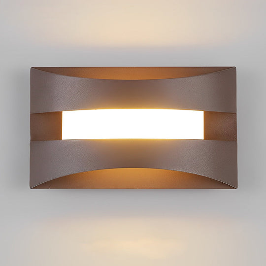 Rectangular Minimalist Nordic LED Bedside Wall Lamp