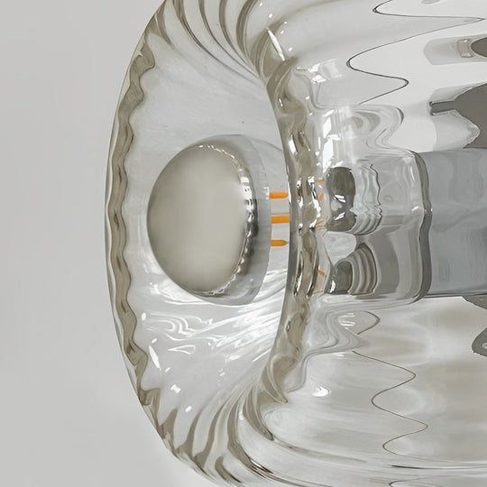 Round Jellyfish Glass Shade Modern Wall Lamp