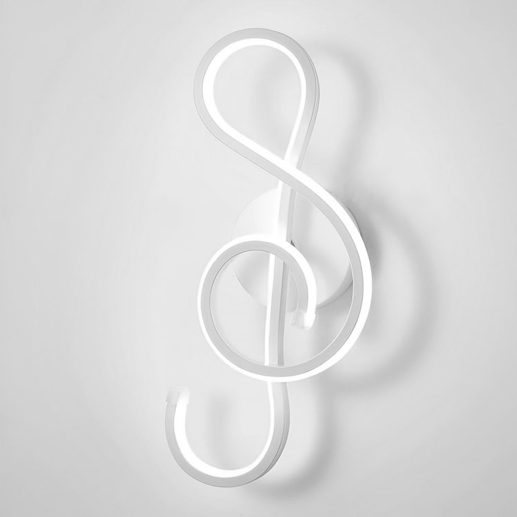 Musical Note Shaped LED Modern Wall Sconce