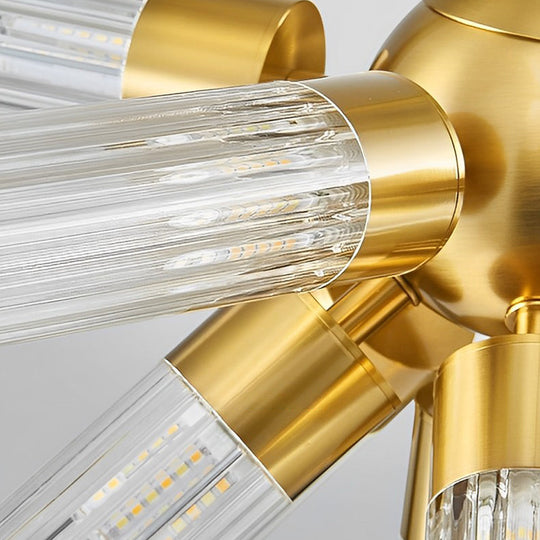 Acrylic Tube Three Step Dimming Post Modern Sputnik Light Chandelier