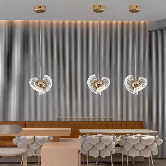 Creative Circle Anodized Acrylic LED Modern Pendant Light