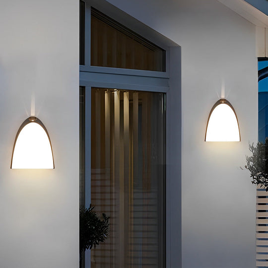 Creative Black Aluminum Modern LED Outdoor Wall Sconce
