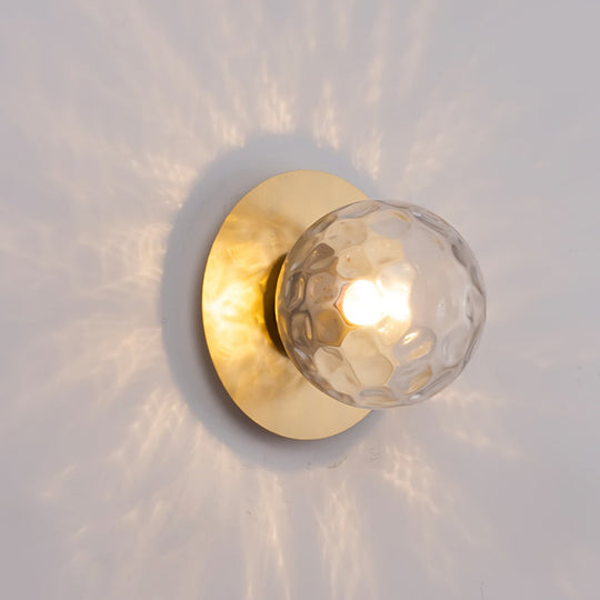Round Glass Ball LED Modern Wall Lamp