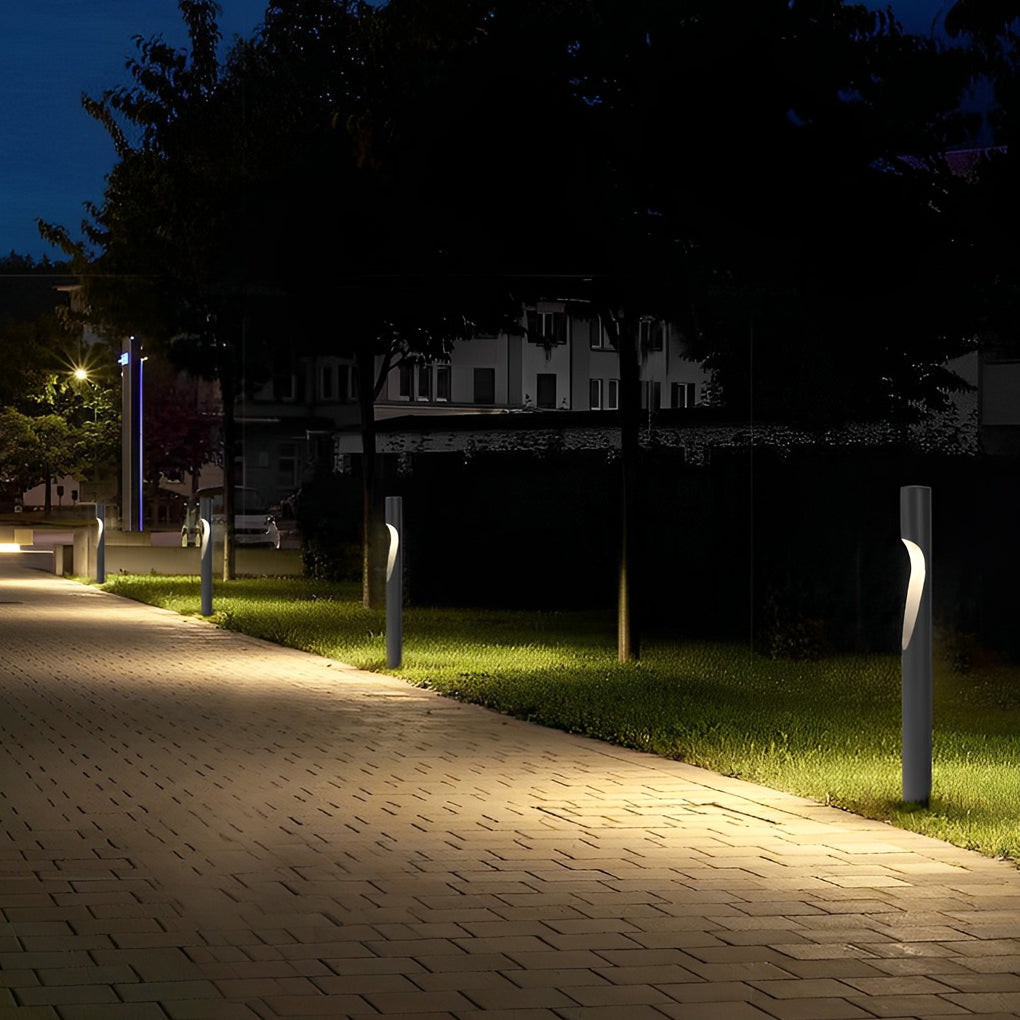 Gray Stainless Steel LED Outdoor Pathway Light