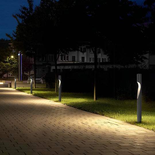 Gray Stainless Steel LED Outdoor Pathway Light