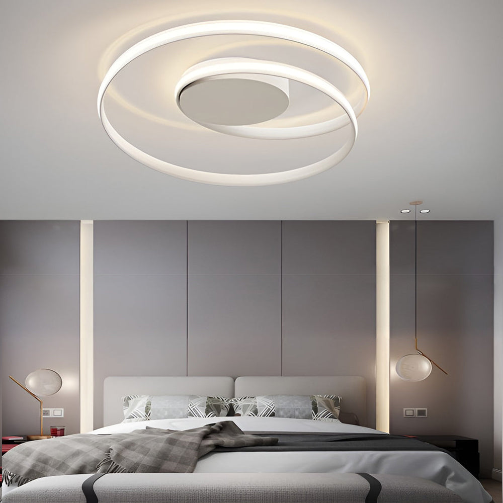 Circular Stepless Dimming LED Modern Ceiling Light Flush Mount
