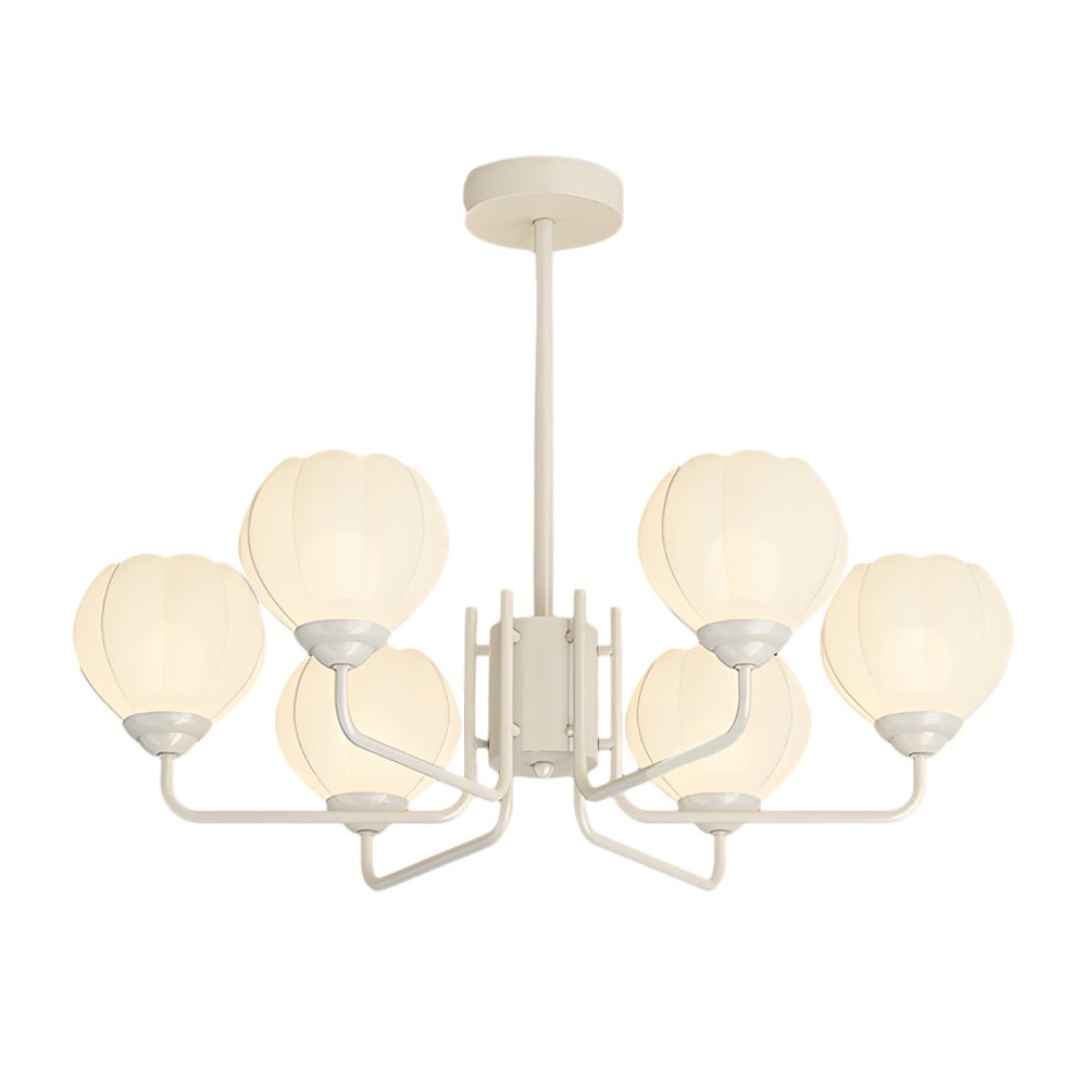 Orchid Flower Chandelier with 3-Step Dimming, 6 Lights