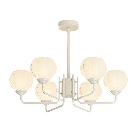 Orchid Flower Chandelier with 3-Step Dimming, 6 Lights