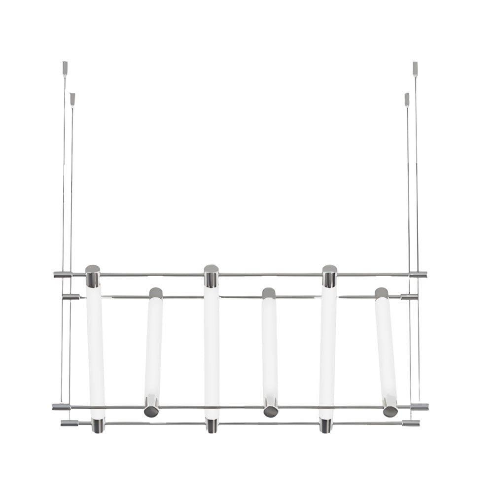6/12 Light Acrylic Tube Geometric Long Designer LED Island Pendant Light