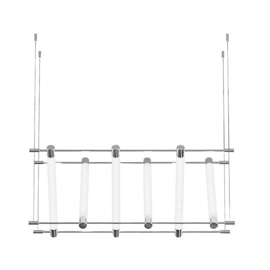 6/12 Light Acrylic Tube Geometric Long Designer LED Island Pendant Light